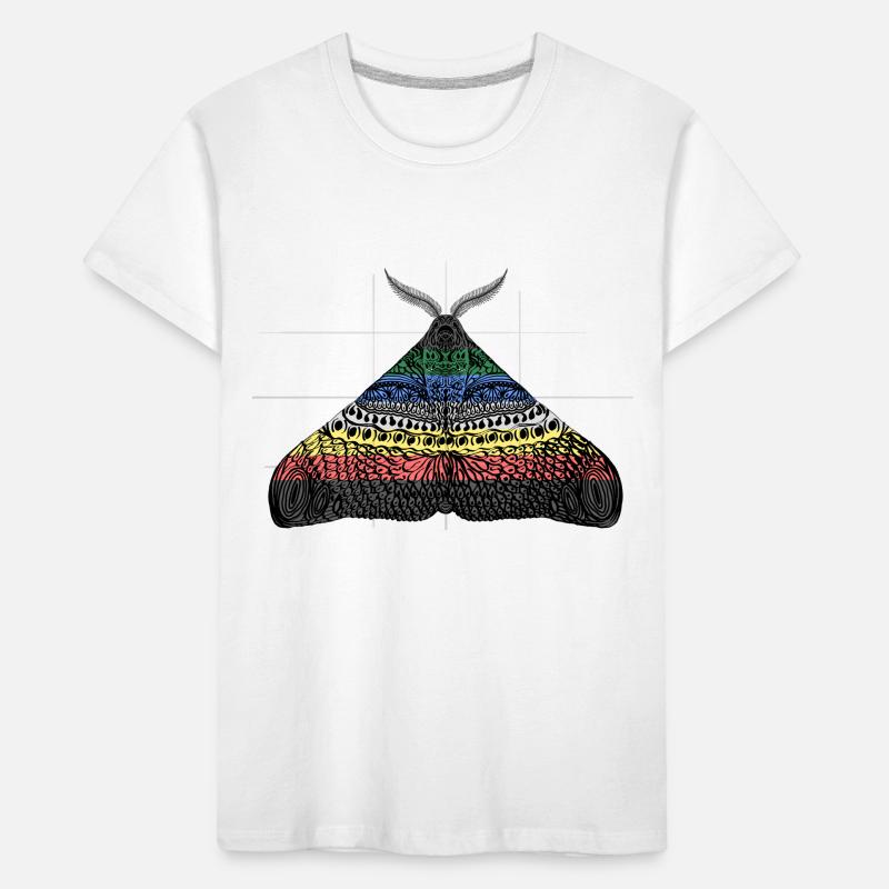 Disability pride moth motif A Kids' Premium Organic T-Shirt