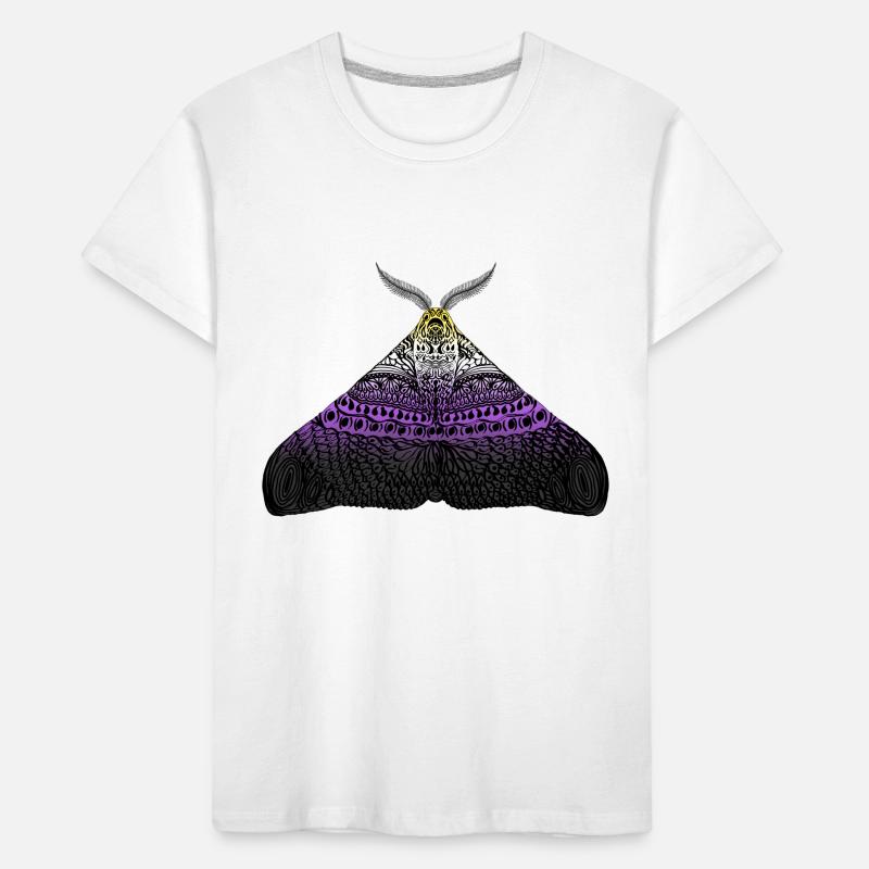 Non binary pride moth Kids' Premium Organic T-Shirt