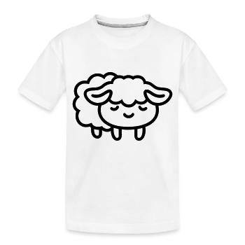 sheep - Kids' Premium Organic T-Shirt - white - Front