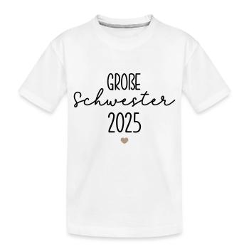 Grande Sœur 2025 - T-shirt bio Premium Enfant - blanc - Devant