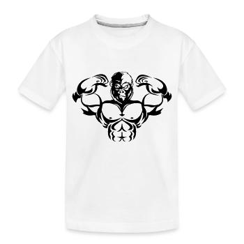 Gorille fort - T-shirt bio Premium Enfant - blanc - Devant