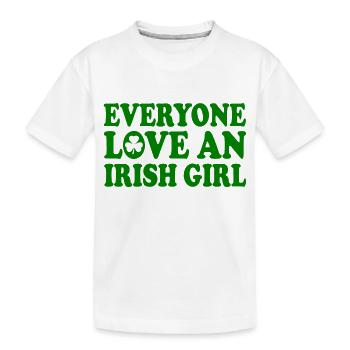 everyone loves an irish girl - T-shirt bio Premium Enfant - blanc - Devant
