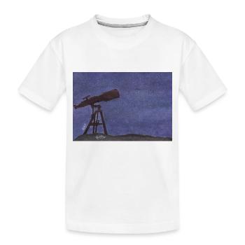 STAR - Kids' Premium Organic T-Shirt - white - Front