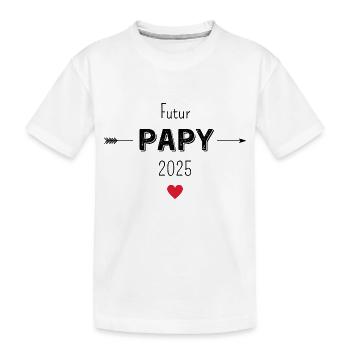 Zukunft Opa 2025 - Kinder Premium Bio T-Shirt - Weiß - Vorne