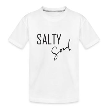 Salty Soul - Kinder Premium Bio T-Shirt - Weiß - Vorne