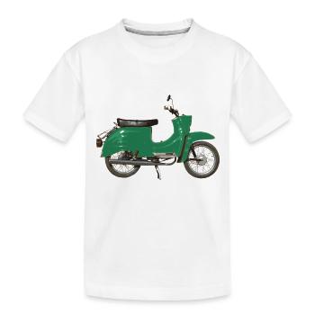 Schwalli grün KR51/2 - Kinder Premium Bio T-Shirt - Weiß - Vorne