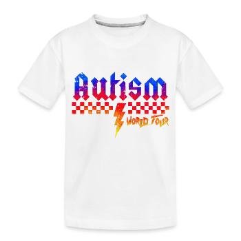 Sensibilisation à l’autisme différent différent mieux - T-shirt bio Premium Enfant - blanc - Devant