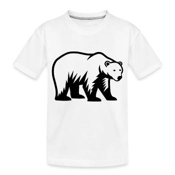 Ours polaire - T-shirt bio Premium Enfant - blanc - Devant
