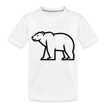 Ours polaire - T-shirt bio Premium Enfant - blanc - Devant