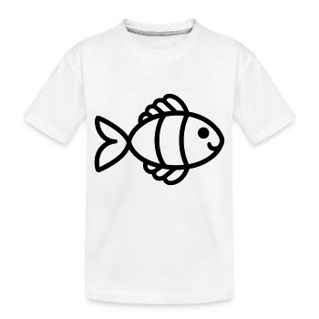 poisson - T-shirt bio Premium Enfant - blanc - Devant