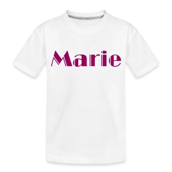 Marie Vorname Geschenk - Kinder Premium Bio T-Shirt - Weiß - Vorne