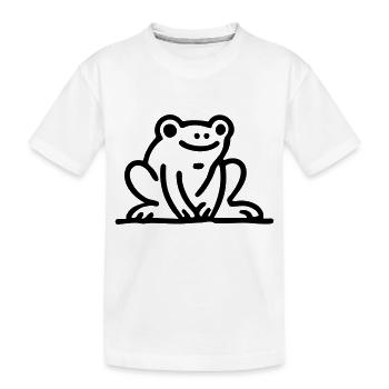 Grenouille Grenouille - T-shirt bio Premium Enfant - blanc - Devant
