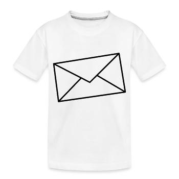 Lettre - T-shirt bio Premium Enfant - blanc - Devant