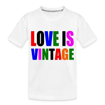 Love is vintage - T-shirt bio Premium Enfant - blanc - Devant