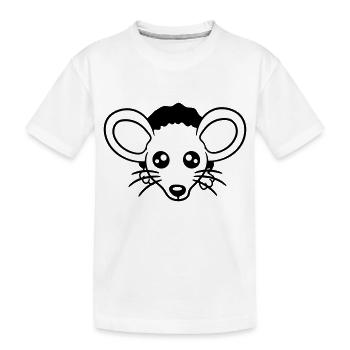 Trou de souris Trou de souris Trou de souris Peeps Mignon Drôle Bande dessinée - T-shirt bio Premium Enfant - blanc - Devant