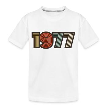 1977 rétro vintage - T-shirt bio Premium Enfant - blanc - Devant
