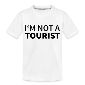 pas un touriste - T-shirt bio Premium Enfant - blanc - Devant