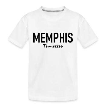 Memphis - Tennessee - USA - United States America - Kinder Premium Bio T-Shirt - Weiß - Vorne