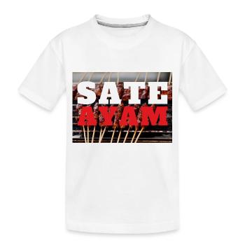 Imprimer INDONET Sate Ayam - T-shirt bio Premium Enfant - blanc - Devant
