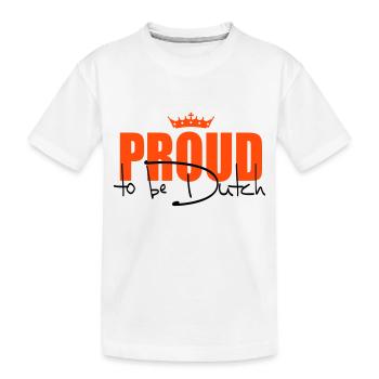 Proud to be Dutch - Kids' Premium Organic T-Shirt - white - Front