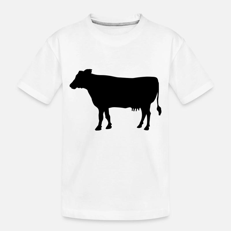 eine Kuh - Kinder Premium Bio T-Shirt - Weiß
