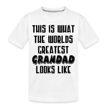 Le plus grand grand-papa - T-shirt bio Premium Enfant - blanc - Devant