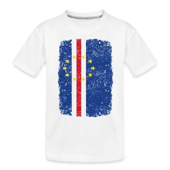 racines racines country maison natale du Cap-Vert - T-shirt bio Premium Enfant - blanc - Devant
