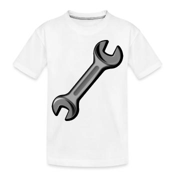 Clé / outil - T-shirt bio Premium Enfant - blanc - Devant