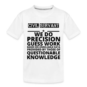 poison problème précision travail FONCTIONNAIRE - T-shirt bio Premium Enfant - blanc - Devant
