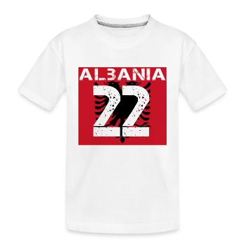 Albania Football Club team party em wm 22 - Kids' Premium Organic T-Shirt - white - Front