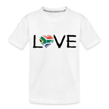 Love Home Roots Home Country Pride South Africa pn - Kids' Premium Organic T-Shirt - white - Front