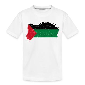 Roots pays drapeau palestine Palest - T-shirt bio Premium Enfant - blanc - Devant