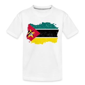 Roots Accueil drapeau Mozambique Png - T-shirt bio Premium Enfant - blanc - Devant