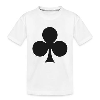 Kreuz / Treff - Symbol - Kinder Premium Bio T-Shirt - Weiß - Vorne