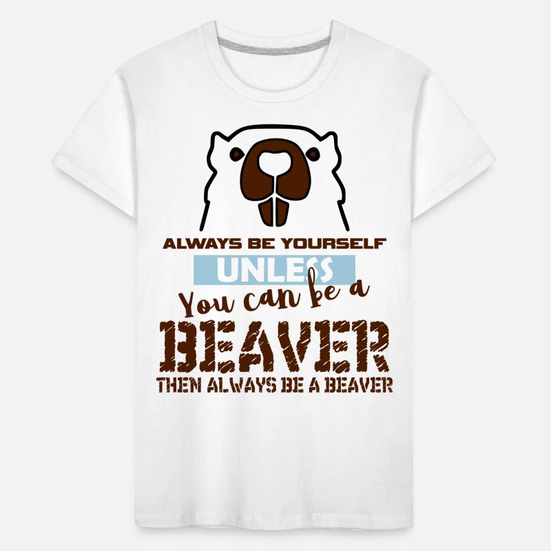 Biber Geschenk Kinder Premium Bio T-Shirt