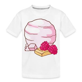 Himbeer Eis Speiseeis Eiskrem Eiscreme Kugeleis - Kinder Premium Bio T-Shirt - Weiß - Vorne