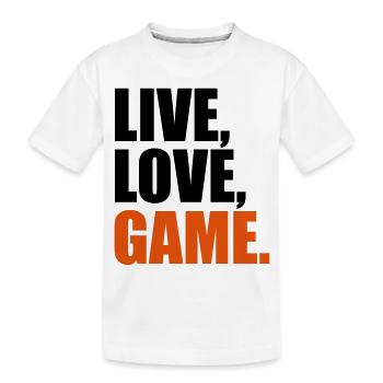 gamer - Kinder Premium Bio T-Shirt - Weiß - Vorne