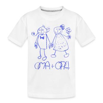 Grand-maman et grand-papa - T-shirt bio Premium Enfant - blanc - Devant