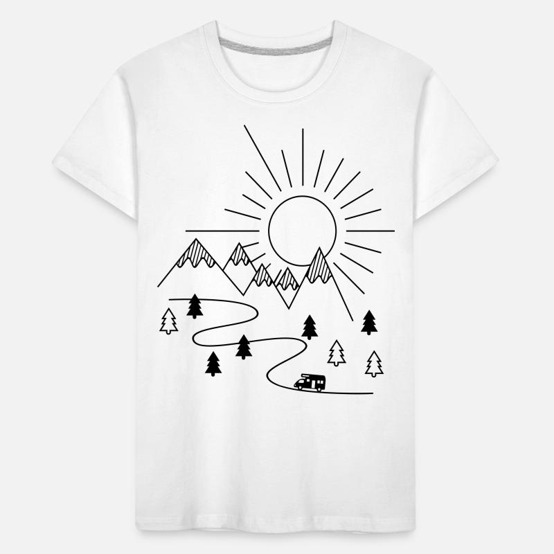 Camping-car T-shirt bio Premium Enfant