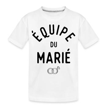 équipe du marié evg - T-shirt bio Premium Enfant - blanc - Devant