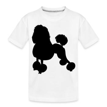 caniche - T-shirt bio Premium Enfant - blanc - Devant