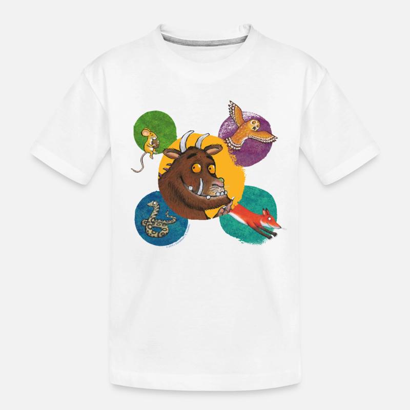 Der Grüffelo Freunde Kachel - Kinder Premium Bio T-Shirt - Weiß