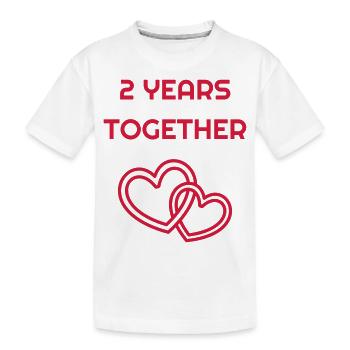 2 - Birthday Wedding - Marriage - Love - Wife - Kinder Premium Bio T-Shirt - Weiß - Vorne