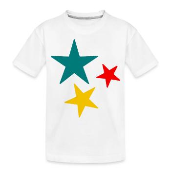 ETOILE. STAR. ETOILES. FÊTE. ANNIVERSAIRE. NOËL - T-shirt bio Premium Enfant - blanc - Devant