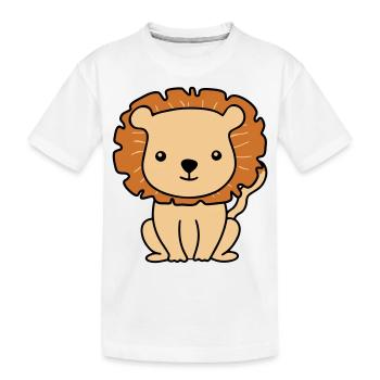 Baby Lion Lion Baby Cartoon pour bébés et enfants - T-shirt bio Premium Enfant - blanc - Devant