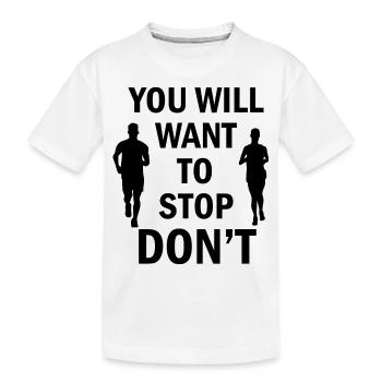 Fußball Soccer - Kinder Premium Bio T-Shirt - Weiß - Vorne