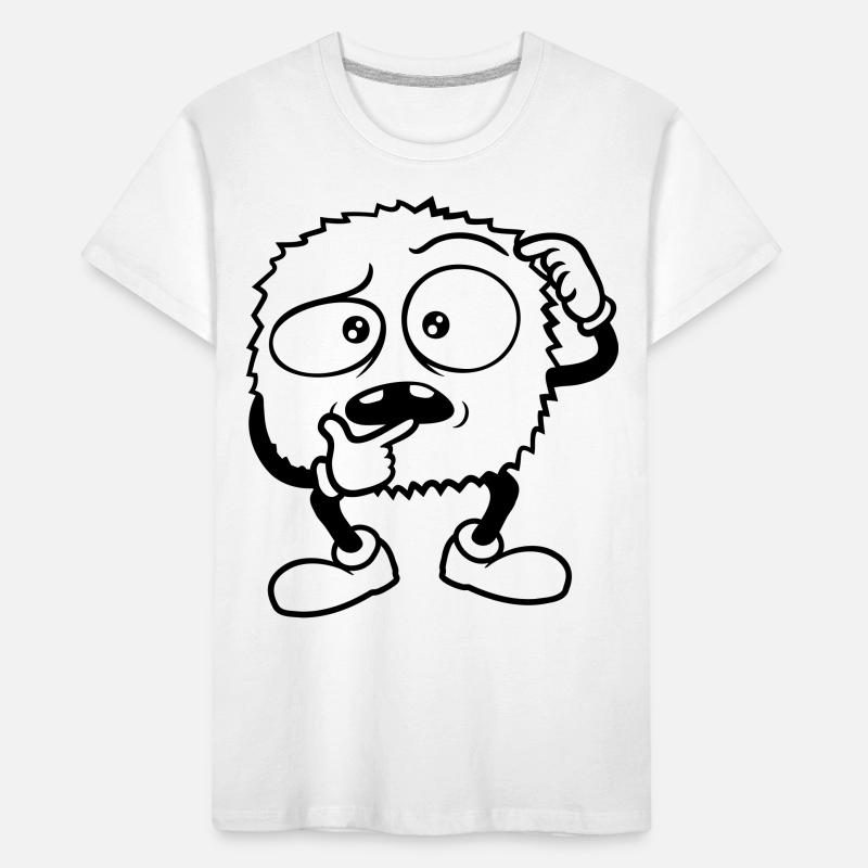 Monster skeptical face comic Kids' Premium Organic T-Shirt