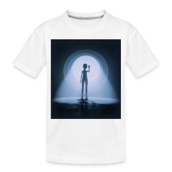 Alien - Kids' Premium Organic T-Shirt - white - Front