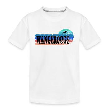 Insel Wangerooge Ostfriesland - Kinder Premium Bio T-Shirt - Weiß - Vorne