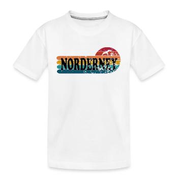 Insel Norderney Ostfriesland - Kinder Premium Bio T-Shirt - Weiß - Vorne